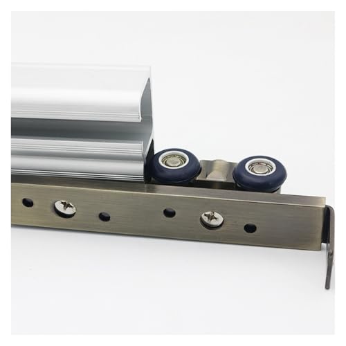 Schiebetürbeschlag schiebetür laufschiene 1 2 3 4 5 M Scheunentor-Bypass-Schiebe-Doppelschienen-Hardware-Kit Für 2 Türen, Weiße Taschentürschiene Für Klapppaneele/Schränke/Kleiderschrank(L 9.5ft/2.9m) Schiebetürbeschlag schiebetür laufschiene 1 2 3 4 5 M Scheunentor-Bypass-Schiebe-Doppelschienen-Hardware-Kit Für 2 Türen, Weiße Taschentürschiene Für Klapppaneele/Schränke/Kleiderschrank(L 9.5ft/2.9m) von AMUFJJ