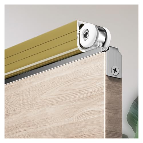 Schiebetürbeschlag schiebetür laufschiene Ersatzsatz Für Schiebetürschienen Für Gewerbliche Anwendungen, Schienensatz Für Dusch-/Schrank-/Scheunen-/Taschentüren Mit Soft-Close-Mechanismus(Gold,60in/15 Schiebetürbeschlag schiebetür laufschiene Ersatzsatz Für Schiebetürschienen Für Gewerbliche Anwendungen, Schienensatz Für Dusch-/Schrank-/Scheunen-/Taschentüren Mit Soft-Close-Mechanismus(Gold,60in/15 von AMUFJJ