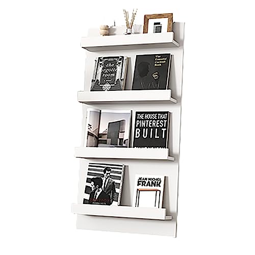 prospekthalter zeitungs zeitschriften Zeitschriftenständer for den Boden, vertikaler Aufbewahrungsständer aus Holz for Organisatoren, Bücher, Zeitungsdateien, mehrschichtiger Zeitschriftenhalter for d von AMUFJJ
