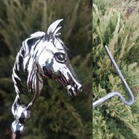 Mustang Pferdekopf Geschmiedet Feuer Schürhaken Bbq, Kamin, Feuerstelle, Handgemachter Feuer-stab-Eisen-Geräkel-Rechen, Cowboy, Herd-Werkzeug Mustang Pferdekopf Geschmiedet Feuer Schürhaken Bbq, Kamin, Feuerstelle, Handgemachter Feuer-stab-Eisen-Geräkel-Rechen, Cowboy, Herd-Werkzeug von AMULETworkshop