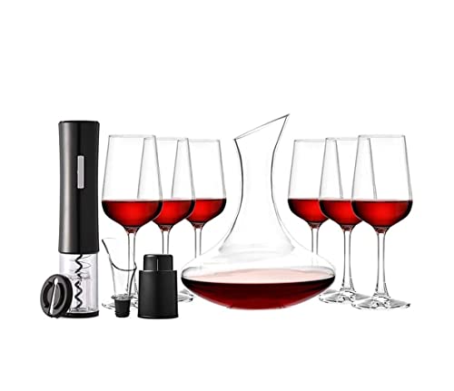 AMULONG Bieröffner Elektrischer Weinöffner Automatisches Korkenzieher-Set Rotweinglas Haushaltsglas Weinglas Weinset 11-TLG Bottle Opener AMULONG Bieröffner Elektrischer Weinöffner Automatisches Korkenzieher-Set Rotweinglas Haushaltsglas Weinglas Weinset 11-TLG Bottle Opener von AMULONG