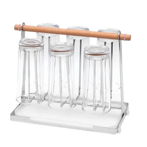 AMULONG Kaffeetasse Halter Café Arbeitsplatten-Organizer for Tassen mit Griff, Gläser und Flaschenregal Küchen Organizer von AMULONG
