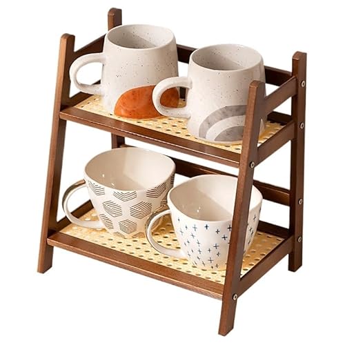 AMULONG Kaffeetasse Halter Café Desktop-Wasserbecher-Rack-Markierungs-Rack-Becher-Kaffeetassen-Lagerregal Küchen Organizer von AMULONG