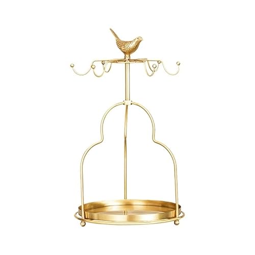 AMULONG Kaffeetasse Halter Café Messing-Vogel-Lagerregal, Abtropfgestell, Kaffeetassenregal for die Arbeitsplatte Küchen Organizer von AMULONG