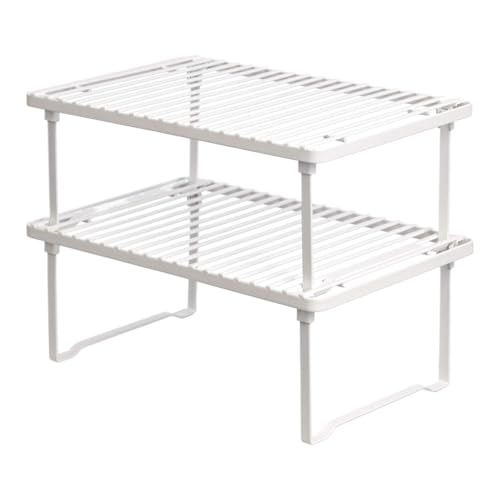 AMULONG Kaffeetasse Halter Café Stapelbare Küchenregale aus Metall for Geschirr, 2er-Set Küchen Organizer AMULONG Kaffeetasse Halter Café Stapelbare Küchenregale aus Metall for Geschirr, 2er-Set Küchen Organizer von AMULONG