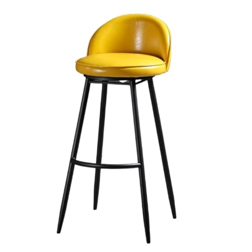 AMULONG Tresenhocker Bistrohocker 2er Set Barhocker Pu-Ledersitz Metallfuß Barstuhl 360° Drehbar Hohe Hocker rutschfest Barhocker Küchenhocker(B,Seat Height 75cm) von AMULONG