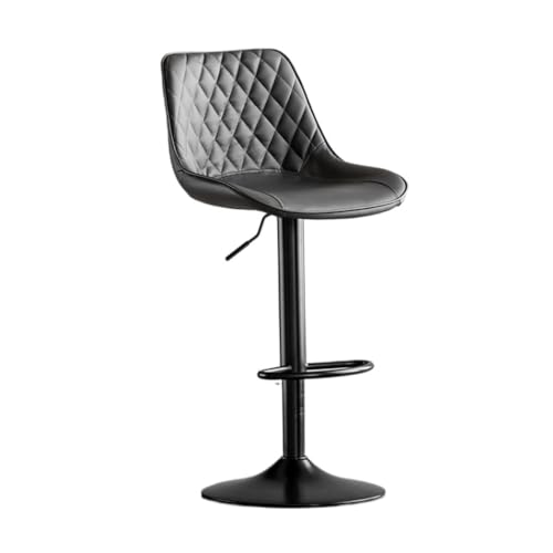 AMULONG Tresenhocker Bistrohocker Barhocker Hocker Höhenverstellbare Barstühle Mit Rückenlehne PU-Leder Drehbarer Barhocker Küchenthekenhocker Barhocker Küchenhocker(D) von AMULONG