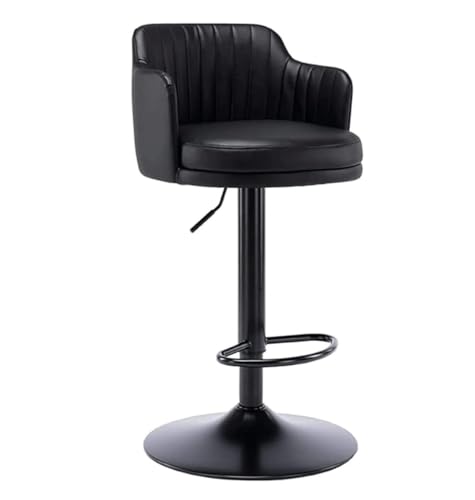 AMULONG Tresenhocker Bistrohocker Höhenverstellbare Hockerstühle Barhocker Pu-Leder Barstuhl Thekenhocker Mit Rückenlehne Drehbarer Barstuhl Hohe Hocker Barhocker Küchenhocker(C) von AMULONG