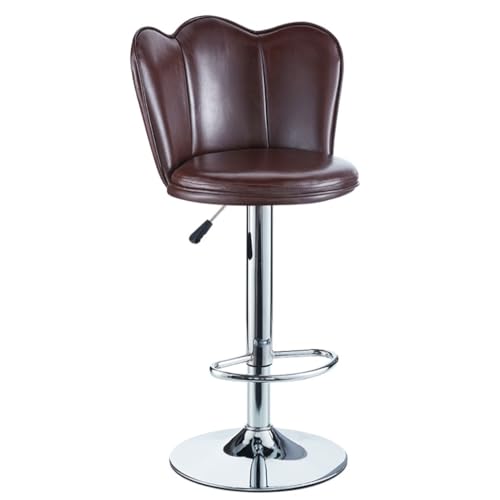 AMULONG Tresenhocker Bistrohocker Metall Barhocker Pu Leder Stuhl Hohe Hocker Hause Verstellbare Thekenhocker Bar Stuhl Für Küche Barhocker Küchenhocker(B) von AMULONG