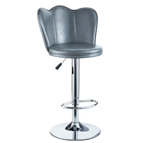 AMULONG Tresenhocker Bistrohocker Metall Barhocker Pu Leder Stuhl Hohe Hocker Hause Verstellbare Thekenhocker Bar Stuhl Für Küche Barhocker Küchenhocker(E) von AMULONG