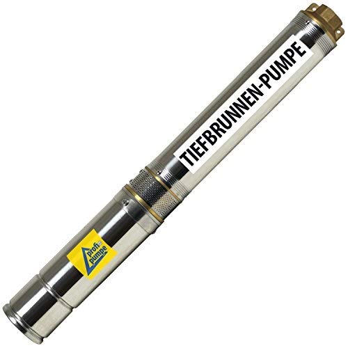 AMUR 4Zoll -BRUNNENPUMPE TIEFBRUNNENPUMPE TAUCHDRUCKPUMPE TAUCHPUMPE GARTENPUMPE PUMPE. Die SCHLANKE TIEFBRUNNENPUMPE mit hoher Leistung! (1500Watt - 8Bar) von AMUR
