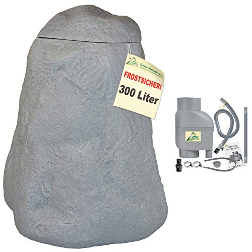 Regentonne, Regentonnen, Regenspeicher, Regenbehälter, Fels 300l mit Befüll- und Entnahme-Set FROSTSICHERES Regenfass Wassertonne mit Deckel und Wasserhahn DAS ORIGINAL! (7-RT05111) Regentonne, Regentonnen, Regenspeicher, Regenbehälter, Fels 300l mit Befüll- und Entnahme-Set FROSTSICHERES Regenfass Wassertonne mit Deckel und Wasserhahn DAS ORIGINAL! (7-RT05111) von AMUR