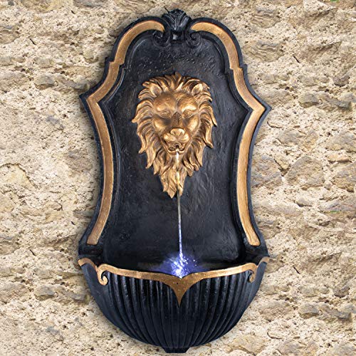 Gartenbrunnen Wandbrunnen Brunnen Zierbrunnen Zimmerbrunnen Springbrunnen Brunnen 230V mit LED-Licht Wasserfall Wasserspiel für Garten, Gartenteich, Terrasse, Balkon Gartenbrunnen Wandbrunnen Brunnen Zierbrunnen Zimmerbrunnen Springbrunnen Brunnen 230V mit LED-Licht Wasserfall Wasserspiel für Garten, Gartenteich, Terrasse, Balkon von AMUR