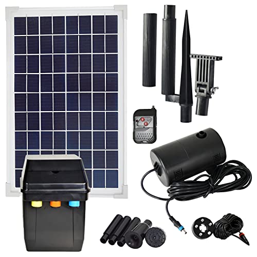 SOLAR TEICHPUMPE Oasis 801R Solar-Teichpumpen-Set für Garten und TEICH SPRINGBRUNNEN von Amur