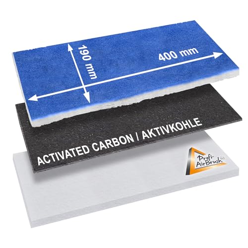 3 Sets 3-Schicht-Filtern mit Aktivkohle für Airbrush Absauganlage für Farbnebel Hobby - für Airbrush Kompressor Set, Airbrush Pistole 3 Sets 3-Schicht-Filtern mit Aktivkohle für Airbrush Absauganlage für Farbnebel Hobby - für Airbrush Kompressor Set, Airbrush Pistole von AMUR