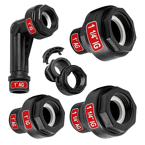 Verschraubung Kunststoff Überwurfmutter und Dichtung Kupplung Klemmverbinder QUICK RELEASE 1‘‘ AG x 1‘‘ IG PP-Fitting Verschraubung Kunststoff Überwurfmutter und Dichtung Kupplung Klemmverbinder QUICK RELEASE 1‘‘ AG x 1‘‘ IG PP-Fitting von AMUR