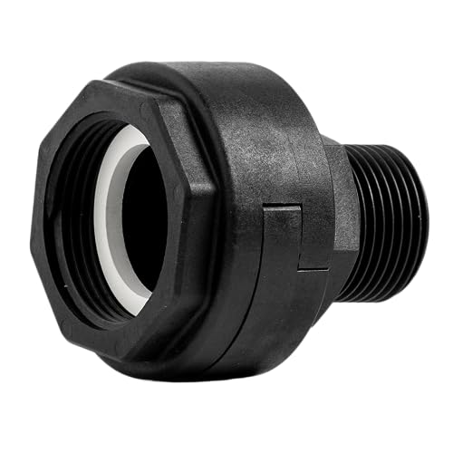 Verschraubung Kunststoff Überwurfmutter und Dichtung Kupplung QUICK RELEASE 1‘‘ 1/4 AG x 1‘‘ 1/4 IG PP-Fitting Klemmverbinder Verschraubung Kunststoff Überwurfmutter und Dichtung Kupplung QUICK RELEASE 1‘‘ 1/4 AG x 1‘‘ 1/4 IG PP-Fitting Klemmverbinder von AMUR