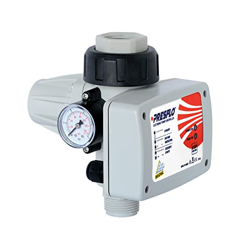 intelligente PUMPENSTEUERUNG DRUCKSCHALTER PRESFLO-2® - 1,5bar f- PUMPE HAUSWASSERWERK Automatic Pump Controller mit TROCKENLAUFSCHUTZ und NOTABSCHALTUNG f. KREISELPUMPE od. TAUCHPUMPE BRUNNENPUMPE von AMUR