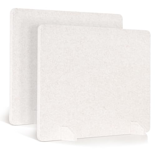 AMUSIGHT Akustik-Schreibtisch-Trennwände, freistehend, geräuschreduzierend, ideal für Büro, Klassenzimmer und Zuhause, 2 Stück, 61 x 50,8 cm, Hellbeige AMUSIGHT Akustik-Schreibtisch-Trennwände, freistehend, geräuschreduzierend, ideal für Büro, Klassenzimmer und Zuhause, 2 Stück, 61 x 50,8 cm, Hellbeige von AMUSIGHT