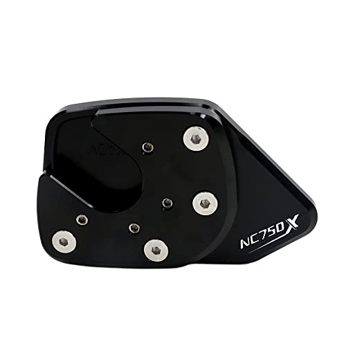 SeitenstäNder Verbreiterung Fit -Verwendung for Honda NC750x NC 750x NC750 x 2014-2020 Motorrad CNC Aluminium Kickstand Fuß Nebenstand Ständer Erweiterung Vergrößerungspad SeitenstäNder Motorrad ( Col von Homry