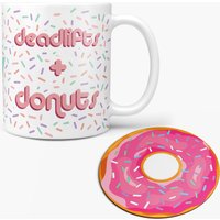 Personalisierte Deadlifts & Donuts Tasse - Fun Fitness Geschenk Für Ihn Ihr Lustiges Geburtstag Workout Wod Gym Weightlifting Crossfitter Doughnut von AMWRAPUK