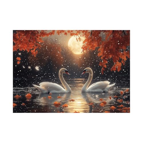AMXBZC Moderne Landschaft Wandkunst Bilder Natur Winter Sonnenuntergang Tiere Pflanze Drucke -Büro Küche - Badezimmer Kunstdrucke Wandbilder Wohnzimmer Gemälde(Orange)-40x60cm Ungerahmt von AMXBZC