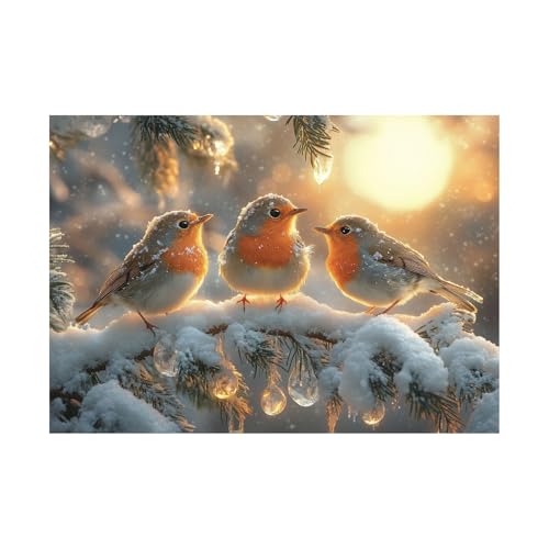 AMXBZC Moderne Landschaft Wandkunst Bilder Niedliches Wintertier-Kunstwerk Nature Pflanze Wandbild - für Badezimmer Küche Wohnzimmer Wanddekoration(Orange)-60x90cm Ungerahmt von AMXBZC