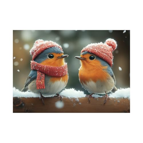 AMXBZC Moderne Landschaft Wandkunst Bilder Winter Natur süße Tiere Nature Pflanze Wandbild - für Badezimmer Küche Wohnzimmer Wanddekoration(Orange)-60x90cm Ungerahmt von AMXBZC