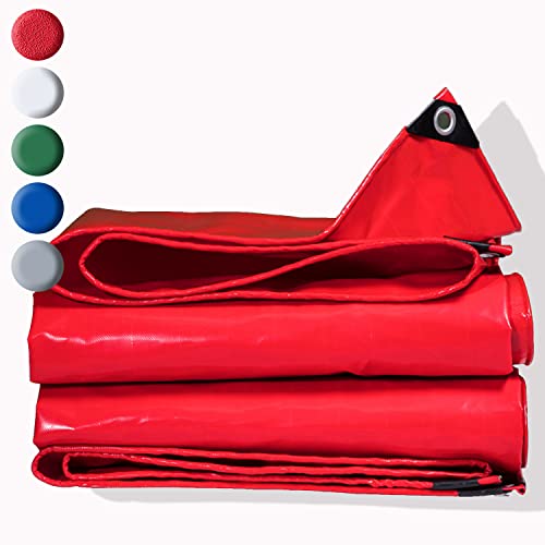 AMXFS Plane mit Ösen 0.5mm Verdicken Abdeckplane aus PVC 1.6 x 2m Bauplane 500g/m² Gewebeplane Gartenplane Wasserdicht Bootsplane Zeltunterlage für Camping Holzplane Schutzplane -Rot AMXFS Plane mit Ösen 0.5mm Verdicken Abdeckplane aus PVC 1.6 x 2m Bauplane 500g/m² Gewebeplane Gartenplane Wasserdicht Bootsplane Zeltunterlage für Camping Holzplane Schutzplane -Rot von AMXFS