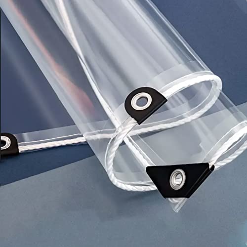 AMXFS Transparente Plane mit Ösen 0.35mm wasserdichte Klare Abdeckplane Tarps aus PVC 1.2x1.2m Durchsichtige Regenfestplanen Windschutz Plane für Camping Vordach Carport Zelt AMXFS Transparente Plane mit Ösen 0.35mm wasserdichte Klare Abdeckplane Tarps aus PVC 1.2x1.2m Durchsichtige Regenfestplanen Windschutz Plane für Camping Vordach Carport Zelt von AMXFS