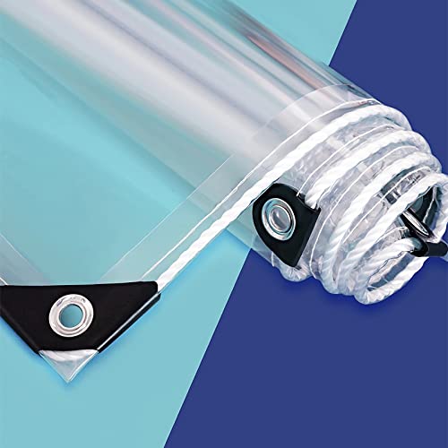 AMXFS Abdeckplane Transparente Plane mit Ösen 0.55mm wasserdichte Klare Tarps aus PVC Durchsichtige Regenfestplanen Windschutz Plane für Camping Vordach Carport Zelt AMXFS Abdeckplane Transparente Plane mit Ösen 0.55mm wasserdichte Klare Tarps aus PVC Durchsichtige Regenfestplanen Windschutz Plane für Camping Vordach Carport Zelt von AMXFS