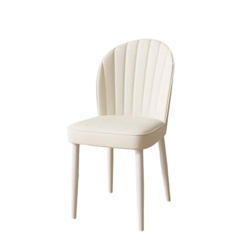 AMYSTY Esszimmerstühle, Ohne Armlehnen Esszimmerstühle, Komfortabler Multifunktionsstuhl, Der perfekte Begleiter im Büro und Esszimme(Color:White) von AMYSTY