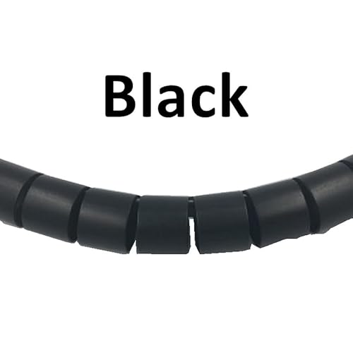 AMZBNEIDI Spiralförmiges Kabelmanagement-Hülsensystem, 1 Meter Wicklung Kabel Abdeckung 8mm-30mm Linie Protector Rohr Schutz Rohr(Black,15mm Inside Diameter) von AMZBNEIDI