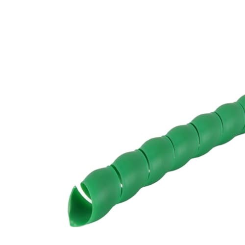 AMZBNEIDI Spiralförmiges Kabelmanagement-Hülsensystem, 1 stücke Flexible Kabel Draht Protector 8mm-14mm Rohr Durchmesser Hülse Linie Organizer(Green,ID 12mm 5 Meters) von AMZBNEIDI