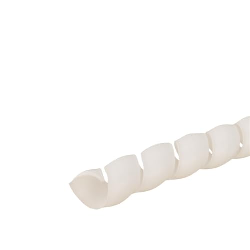 AMZBNEIDI Spiralförmiges Kabelmanagement-Hülsensystem, 1 stücke Flexible Kabel Draht Protector 8mm-14mm Rohr Durchmesser Hülse Linie Organizer(White,ID 14mm 1 Meter) von AMZBNEIDI