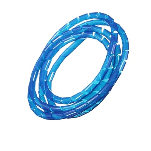 AMZBNEIDI Spiralförmiges Kabelmanagement-Hülsensystem, 1 stücke Sleeving Band Rohr Flammhemmende Kabel Schutz Linie(Blue,2 Meters ID 6.0mm) von AMZBNEIDI