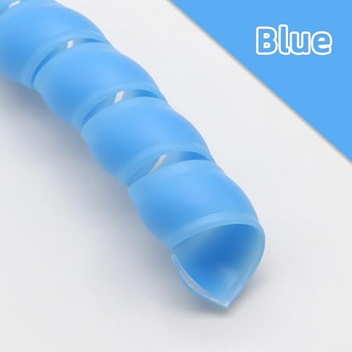AMZBNEIDI Spiralförmiges Kabelmanagement-Hülsensystem, Flexibler Rohrschutz-Kabel-Organizer, 14 mm, 16 mm, 18 mm Innendurchmesser(Blue,ID 16mm 5 Meters) von AMZBNEIDI