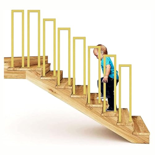 AMZBNEIDI U-förmiges Treppengeländer, U-förmiger Sicherheits-Treppenhandlauf aus verzinktem Stahl zur seitlichen Montage(2.13ft/65cm) von AMZBNEIDI