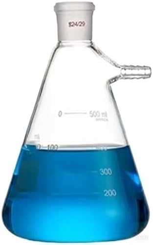Labor-Borosilikatglas-Kolben. 1 STÜCKE 25 ml bis 2000 ml Glas Vakuum Schleifen Mund Filtration Saugflasche(2000ml caliber24) von AMZBNEIDI