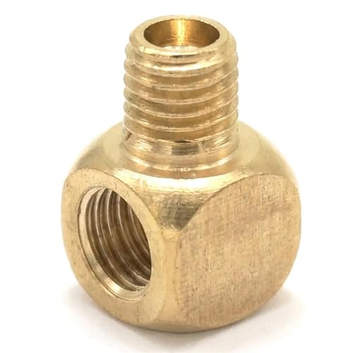 Messing Ellenbogen Rohrverschraubungen,Ellenbogen 5 Stück BSPP-Gewinde männlich-weiblich Ellenbogen Messing Ölrohrverschraubung for Verteilerblock Ellenbogenverbinder Rohrverschraubung(Type 11) von AMZBNEIDI