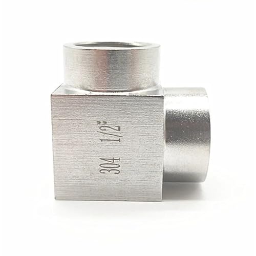 Messing Ellenbogen Rohrverschraubungen,Ellenbogen Hohe Presssue Weiblich Männlich Winkel 90 Grad Kupplung 304 Edelstahl Rohrverschraubung Wasser Gas Winkelverbinder Rohrverschraubung(BSP-1/8") von AMZBNEIDI