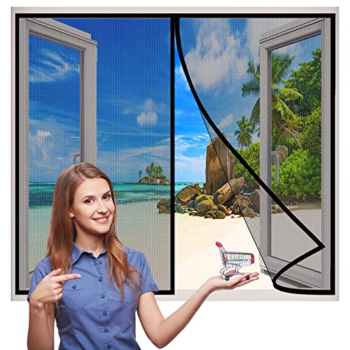 Fliegengitter BalkonFenster, 135x195 cm Magnetischer Fliegenvorhang Moskitonetz, Auto Schließen, magnetische Adsorption, für Fenster Patio- Schwarz H Fliegengitter BalkonFenster, 135x195 cm Magnetischer Fliegenvorhang Moskitonetz, Auto Schließen, magnetische Adsorption, für Fenster Patio- Schwarz H von AMZBSGD