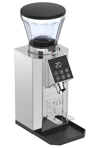 AMZCHEF Kaffeemühle Elektrisc Kaffeemühle Siebträger mit 45 Mahlgrad Einstellbar von AMZCHEF