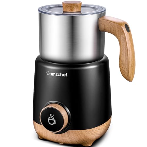 AMZCHEF Milchaufschäumer elektrisch 600ml Multifunktionaler Geteilter Milchaufschäumer für heißen und kalten Milchschaum, heiße Milch, Babynahrung auf Molkereibasis,500W von AMZCHEF