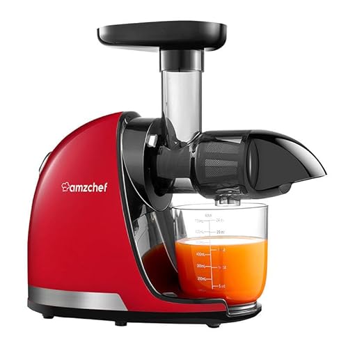AMZCHEF Slow Juicer 1501-RD (Red) von AMZCHEF