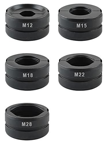 AMZCNC Pressbacke M12~M28 M-Kontur für 12mm,15mm,18mm,22mm,28mm, Pressbackeneinsatz passend für Handpresszangen + Wechselbacke. Kupferrohr,Edelstahlrohr,C-Stahlrohr (Pressbacke M12~M28) von AMZCNC