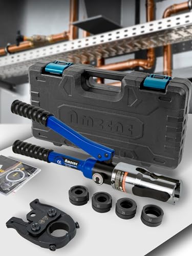 AMZCNC Profi Presszange (hydraulisch) Presswerkzeug U-Kontur 16-20-25-32 Set Presswerkzeug HPZ mit 360° drehbarem Kopf,für Kupferrohr, Edelstahlrohr, Edelstahlrohr, Backeneinsätze U AMZCNC Profi Presszange (hydraulisch) Presswerkzeug U-Kontur 16-20-25-32 Set Presswerkzeug HPZ mit 360° drehbarem Kopf,für Kupferrohr, Edelstahlrohr, Edelstahlrohr, Backeneinsätze U von AMZCNC