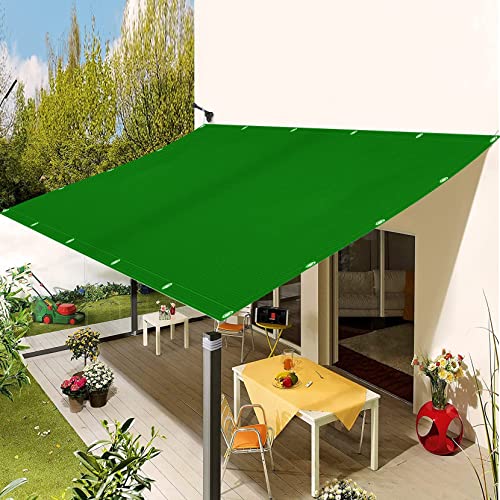 Sonnensegel Sonnenschutz Segel 4 x 4.5 m,Sonnenschutz Atmungsaktiv und UV Schutz, Outdoor-Sonnenschutz Sonnensegel,Wetterschutz Sonnendach, für Terrasse, Garten, Balkon, Dunkelgrün von AMZGONG