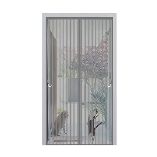 Magnet Fliegengitter Tür 90 x 190 cm Fünf Jahre Qualitätssicherung Insektenschutz mit allen Größen Klebemontage Ohne Bohren Katzen Sicher für Balkontür, Kellertür Terrassentür, Grau, 22451 Magnet Fliegengitter Tür 90 x 190 cm Fünf Jahre Qualitätssicherung Insektenschutz mit allen Größen Klebemontage Ohne Bohren Katzen Sicher für Balkontür, Kellertür Terrassentür, Grau, 22451 von AMZHU