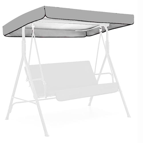 AMZJBUPODE Universal Patio Swing Cover 3 Sitz Für Hängematte Und Hofpark 210d(Color:grau) von AMZJBUPODE
